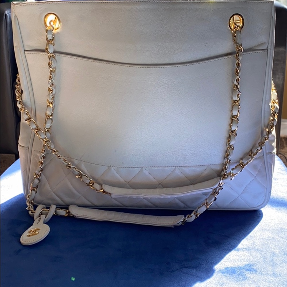 Chanel white bag